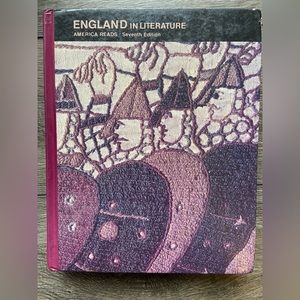 England in Literature America Reads 7th edition hardcover textbook (some damage)